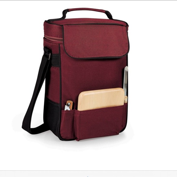 NWOT Bull Bear Wine Cheese Navy Tote - Picture 8 of 8